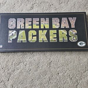 Green Bay Packers Wall Art - Black and Green